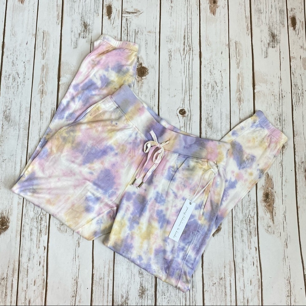Young Fabulous & Broke Pastel Tie Dye Joggers‎ Sz M